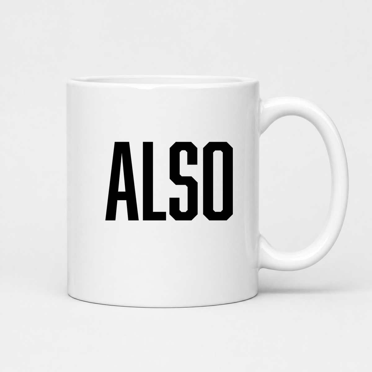 Also Mug in white