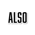 Also die-cut sticker