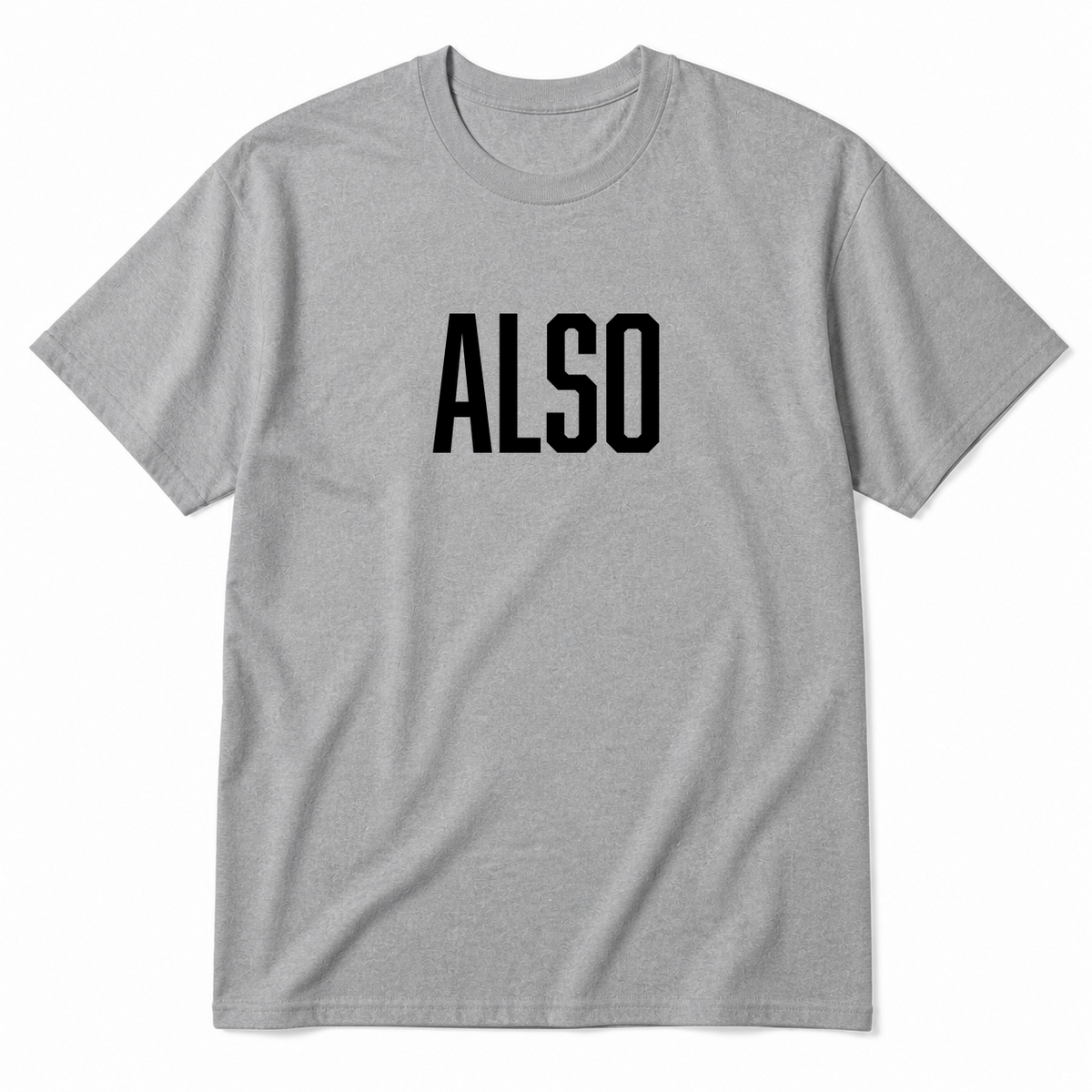 Also T-Shirt in gray