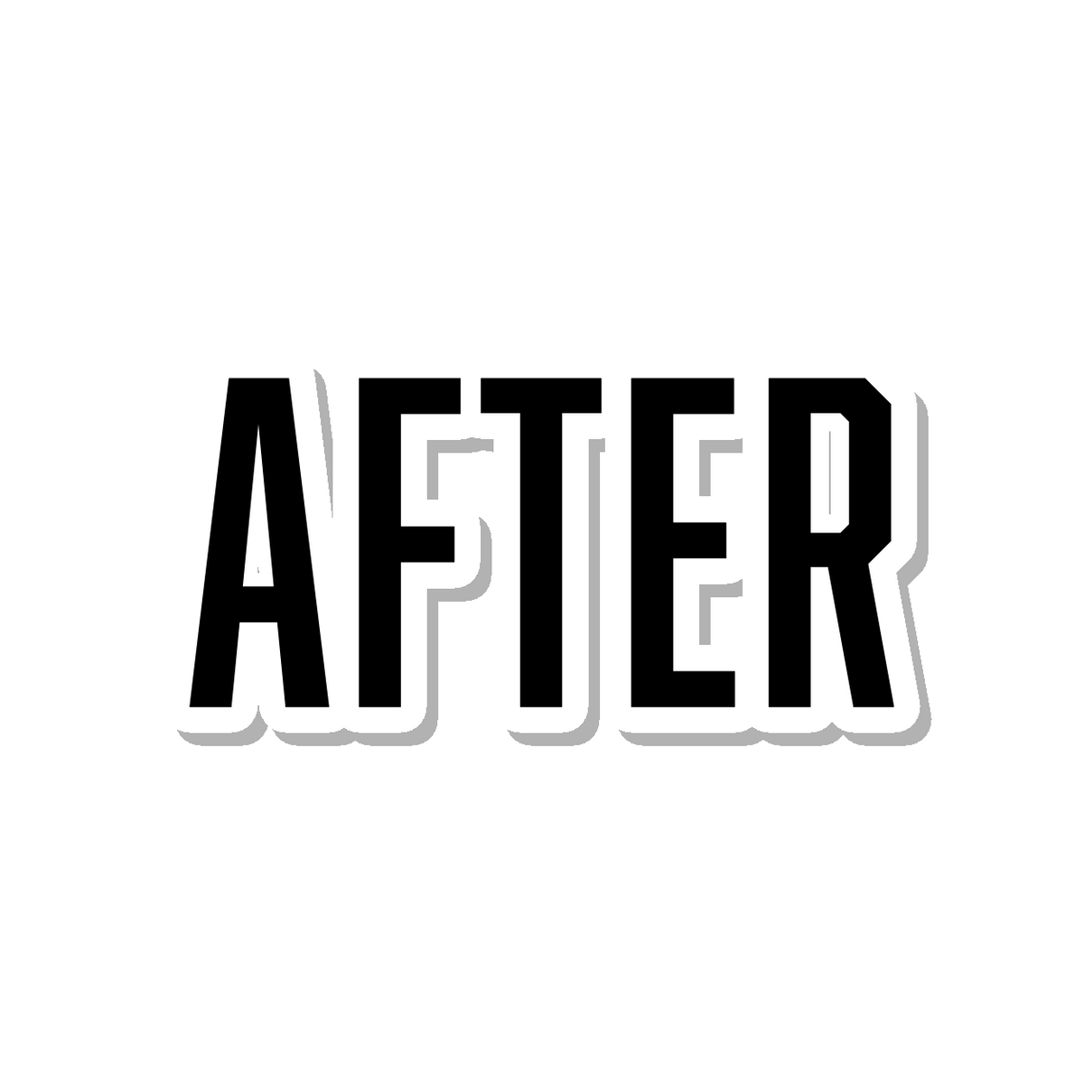 After die-cut sticker
