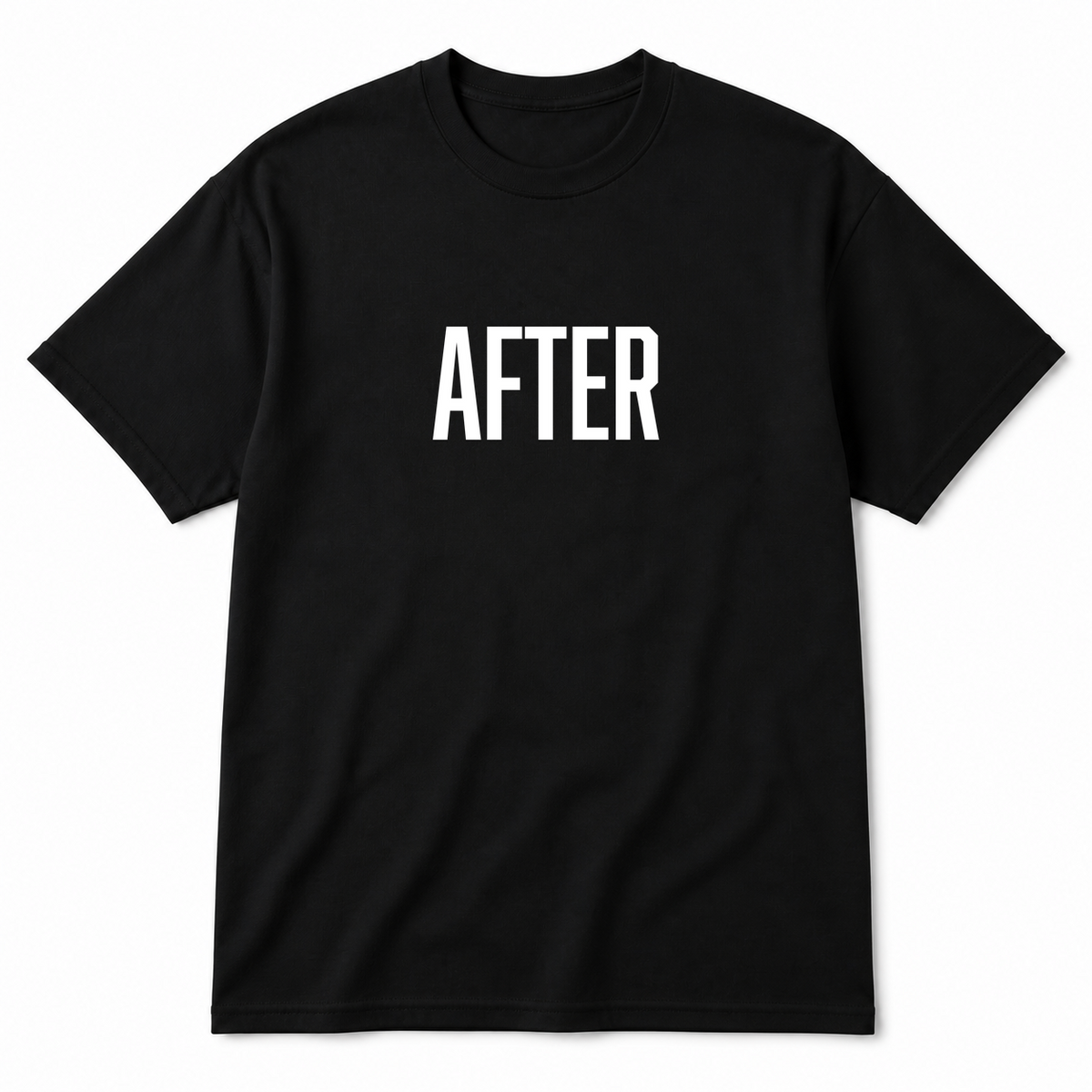 After T-Shirt in black
