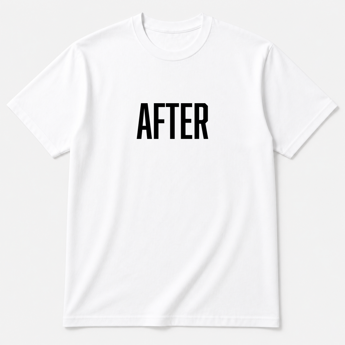 After T-Shirt in white