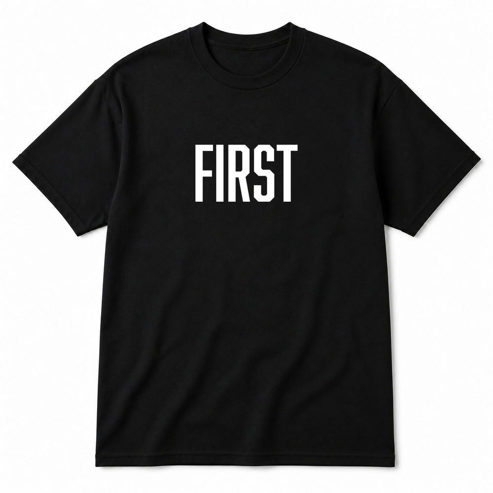 First T-Shirt in black