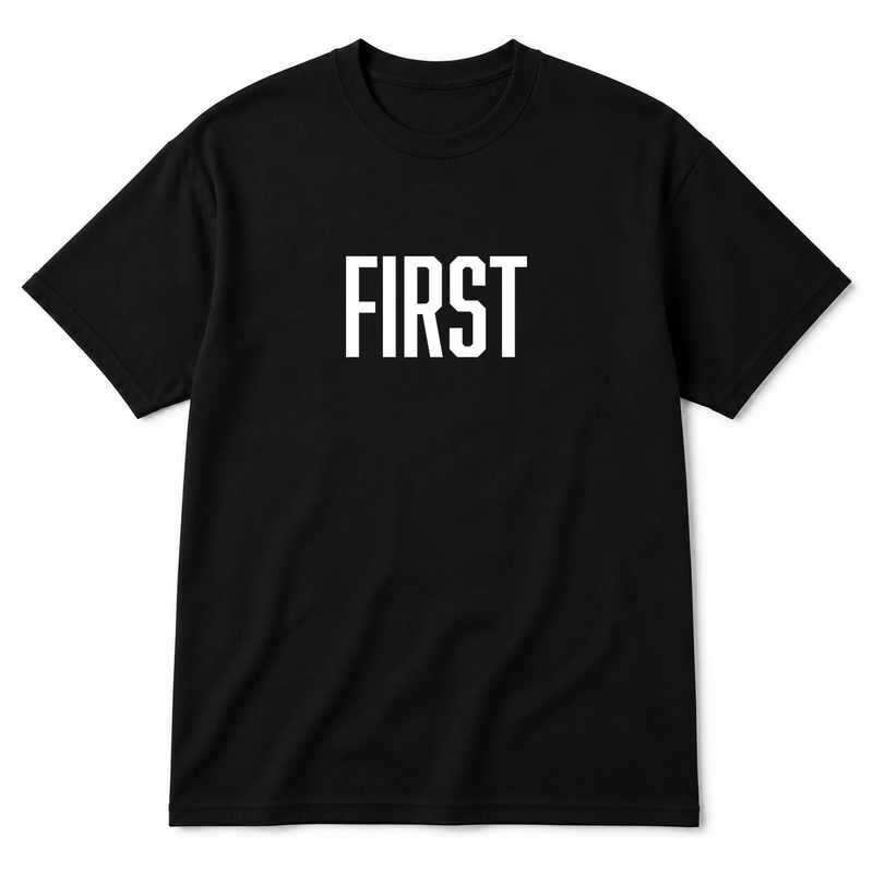 First T-Shirt in black