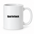 Quarterback Mug in white