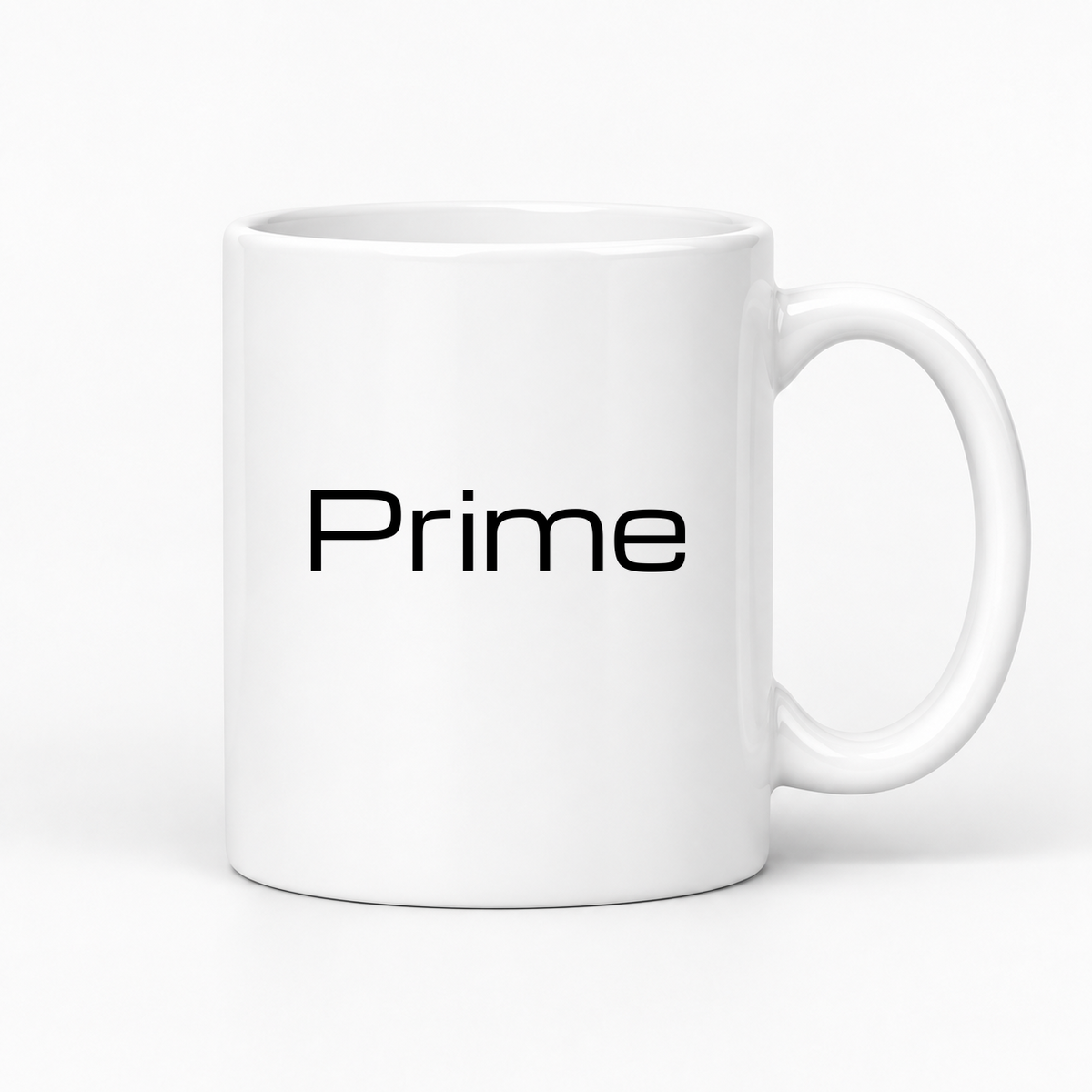 Prime Mug in white