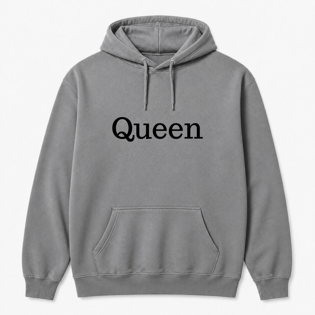 Queen Hoodie in gray