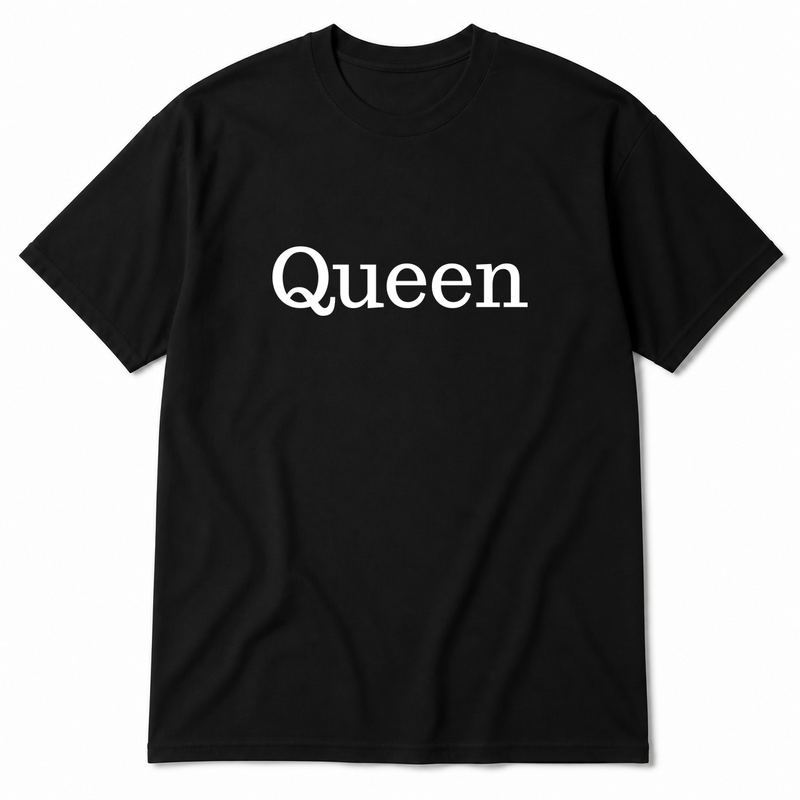 Queen T-Shirt in black