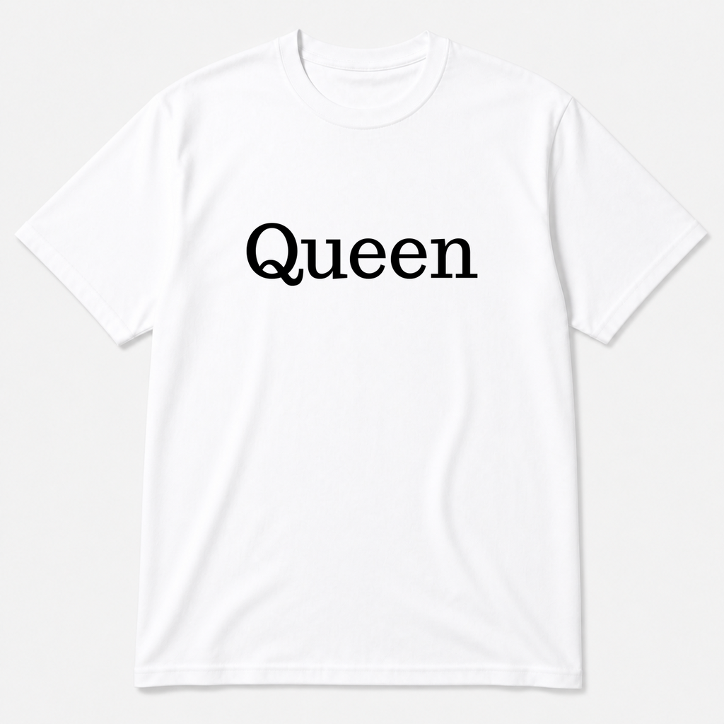 Queen T-Shirt in white