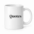 Quotes Mug in white