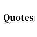 Quotes die-cut sticker
