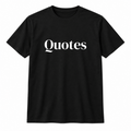 Quotes T-Shirt in black