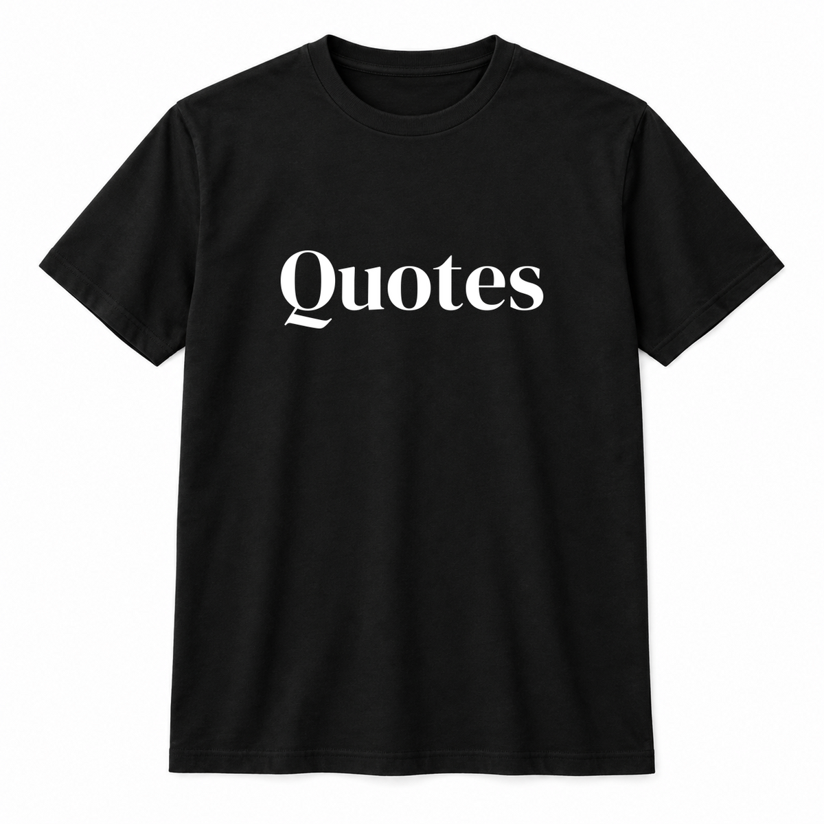 Quotes T-Shirt in black