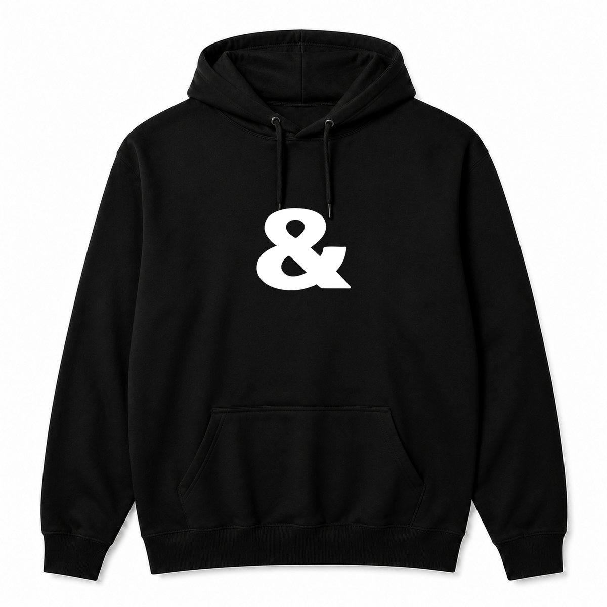 & Hoodie in black