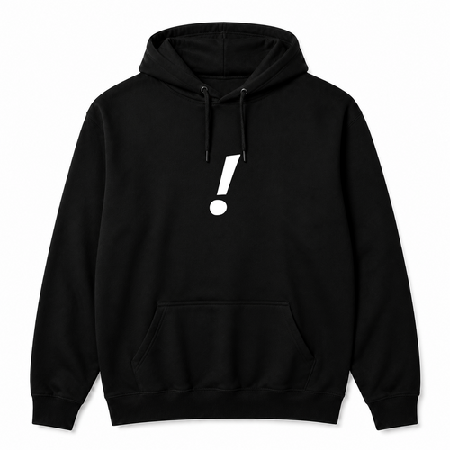 ! Hoodie in black