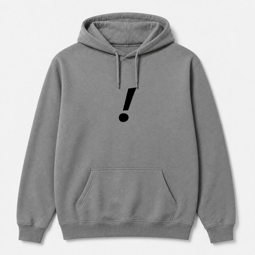 ! Hoodie in gray