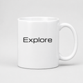 Explore Mug in white