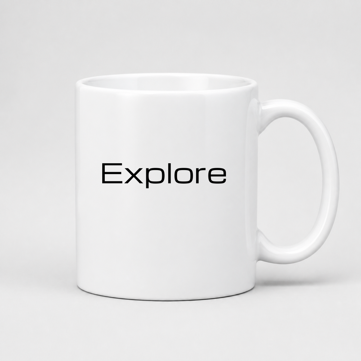 Explore Mug in white