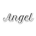 Angel die-cut sticker