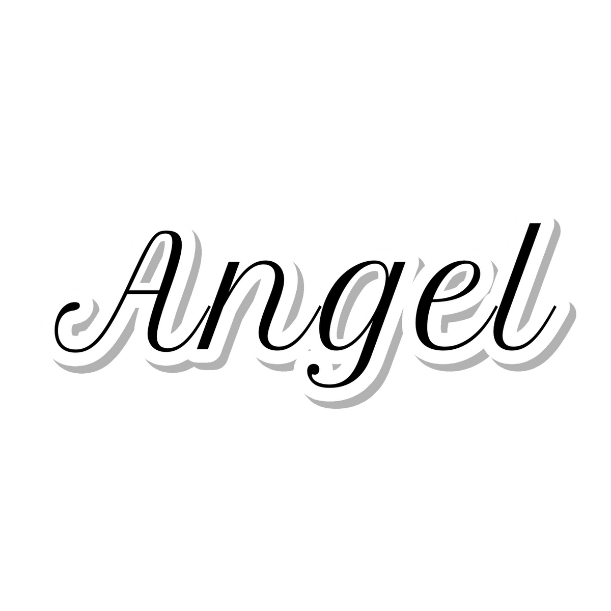 Angel die-cut sticker
