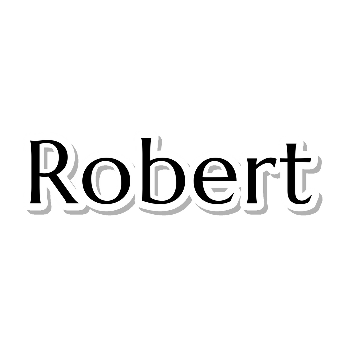 Robert die-cut sticker