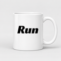 Run Mug in white