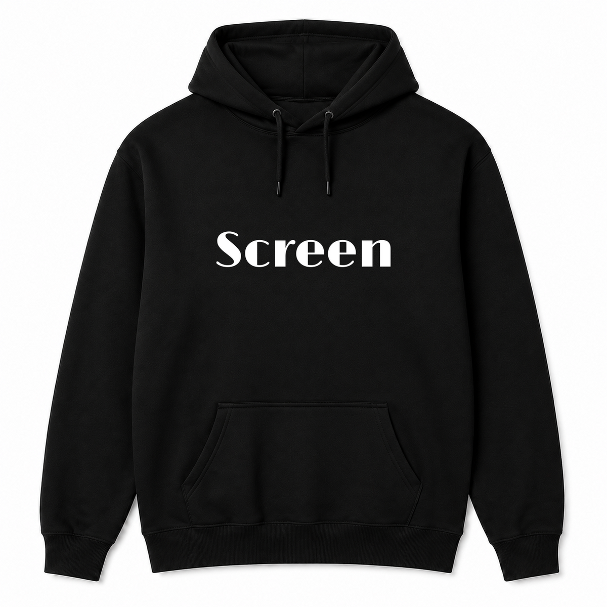 Screen Hoodie in black