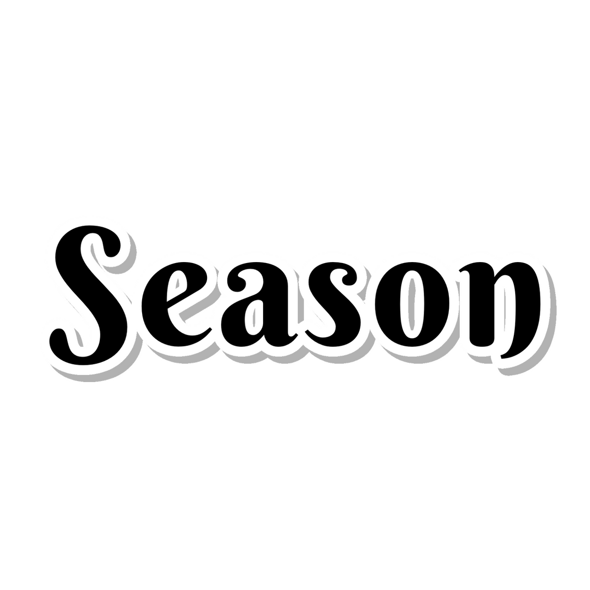 Season die-cut sticker