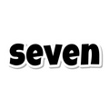 Seven die-cut sticker