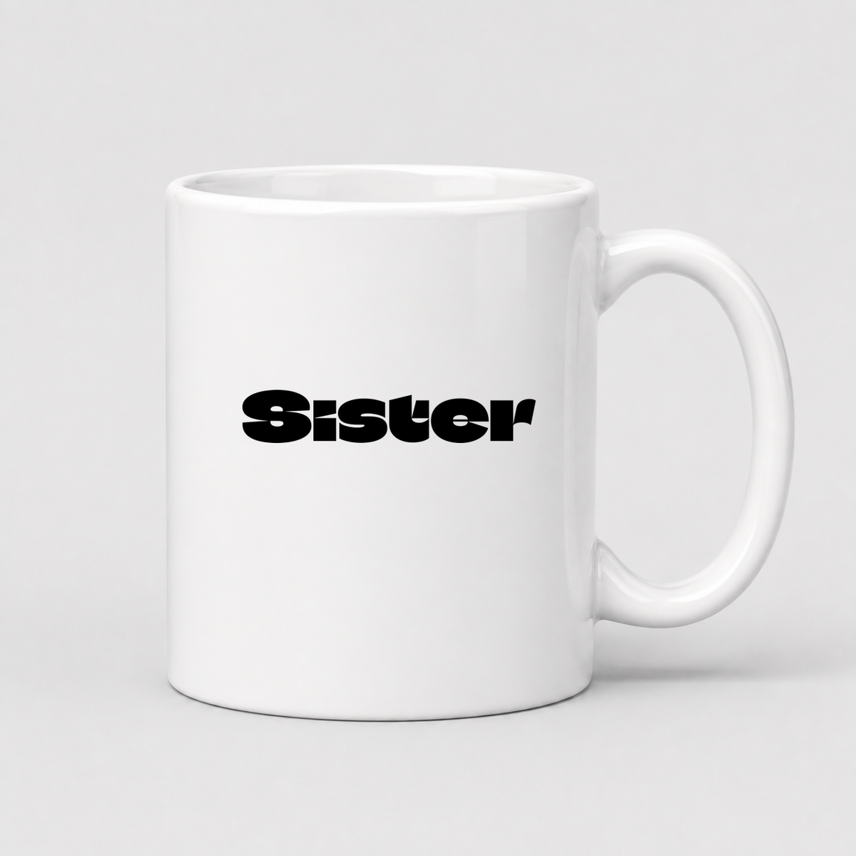 Sister Mug in white