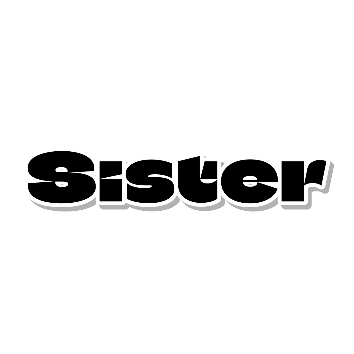 Sister die-cut sticker