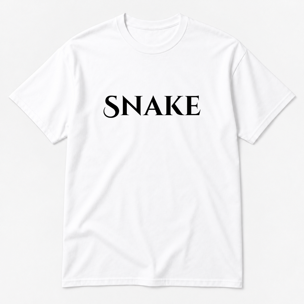 Snake T-Shirt in white