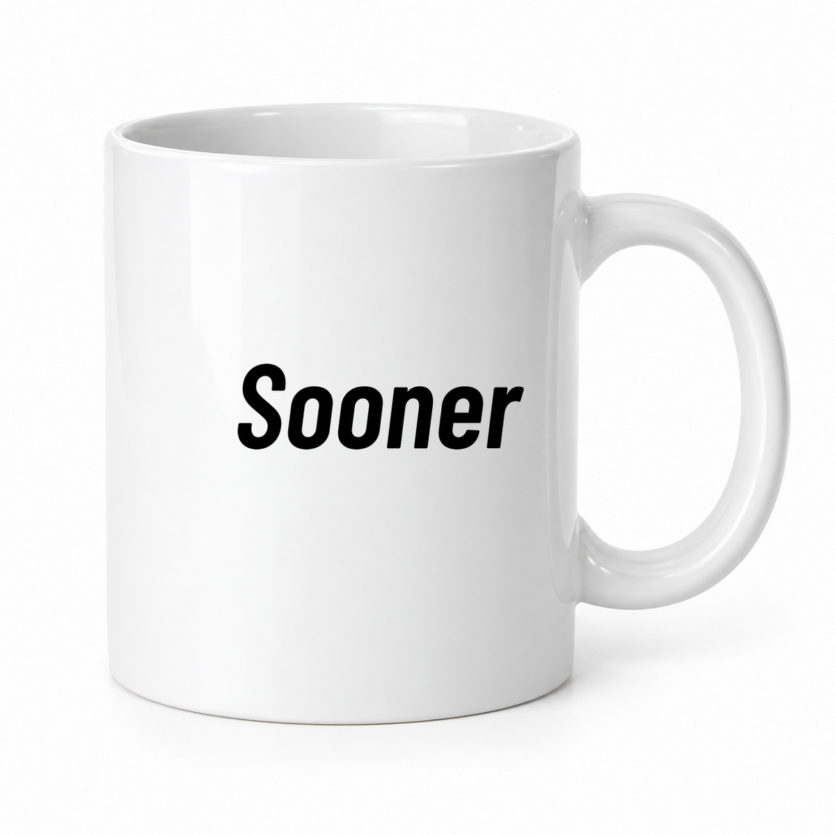 Sooner Mug in white