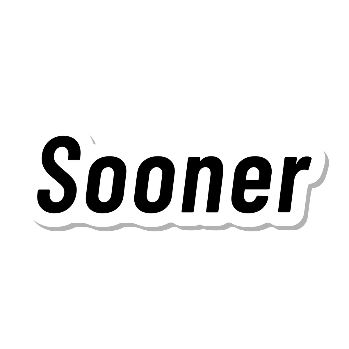 Sooner die-cut sticker
