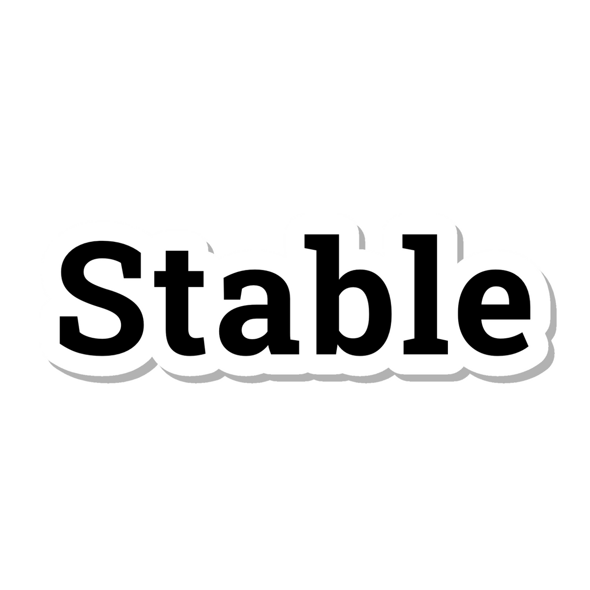 Stable die-cut sticker