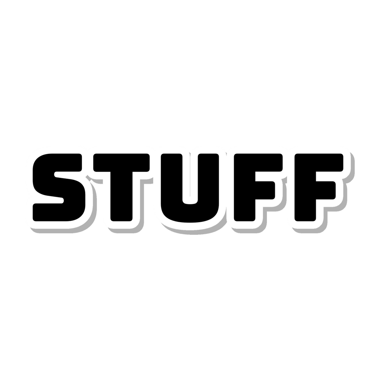 Stuff die-cut sticker