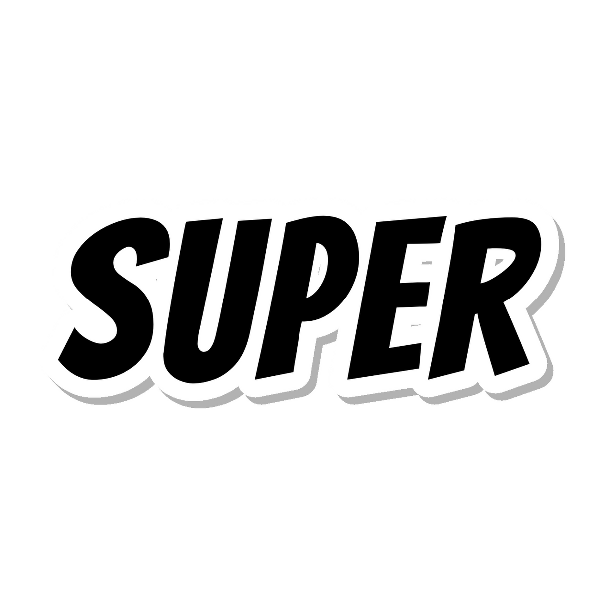 Super die-cut sticker