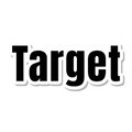 Target die-cut sticker