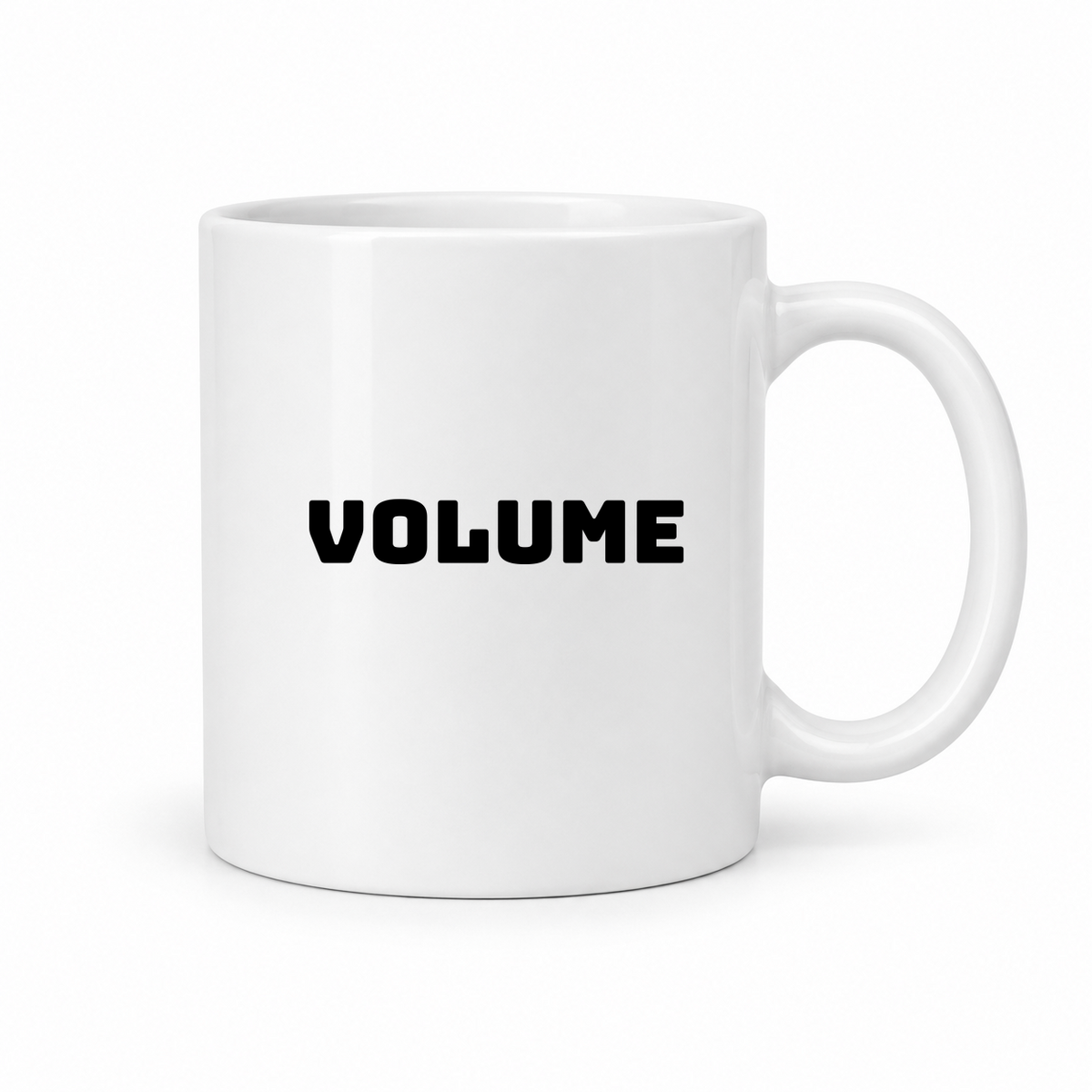 Volume Mug in white