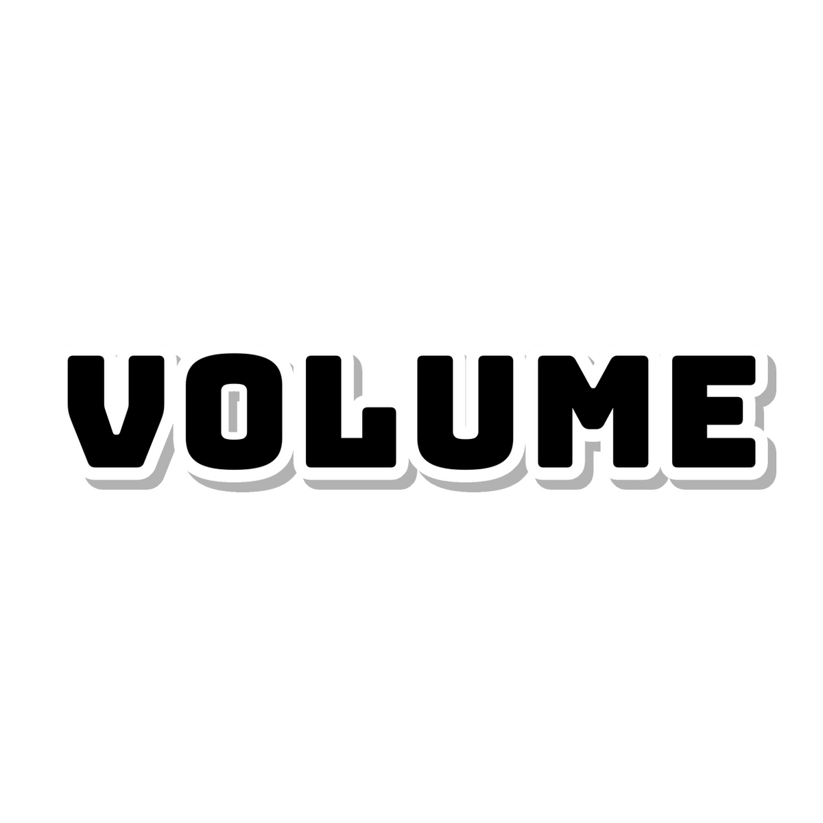 Volume die-cut sticker