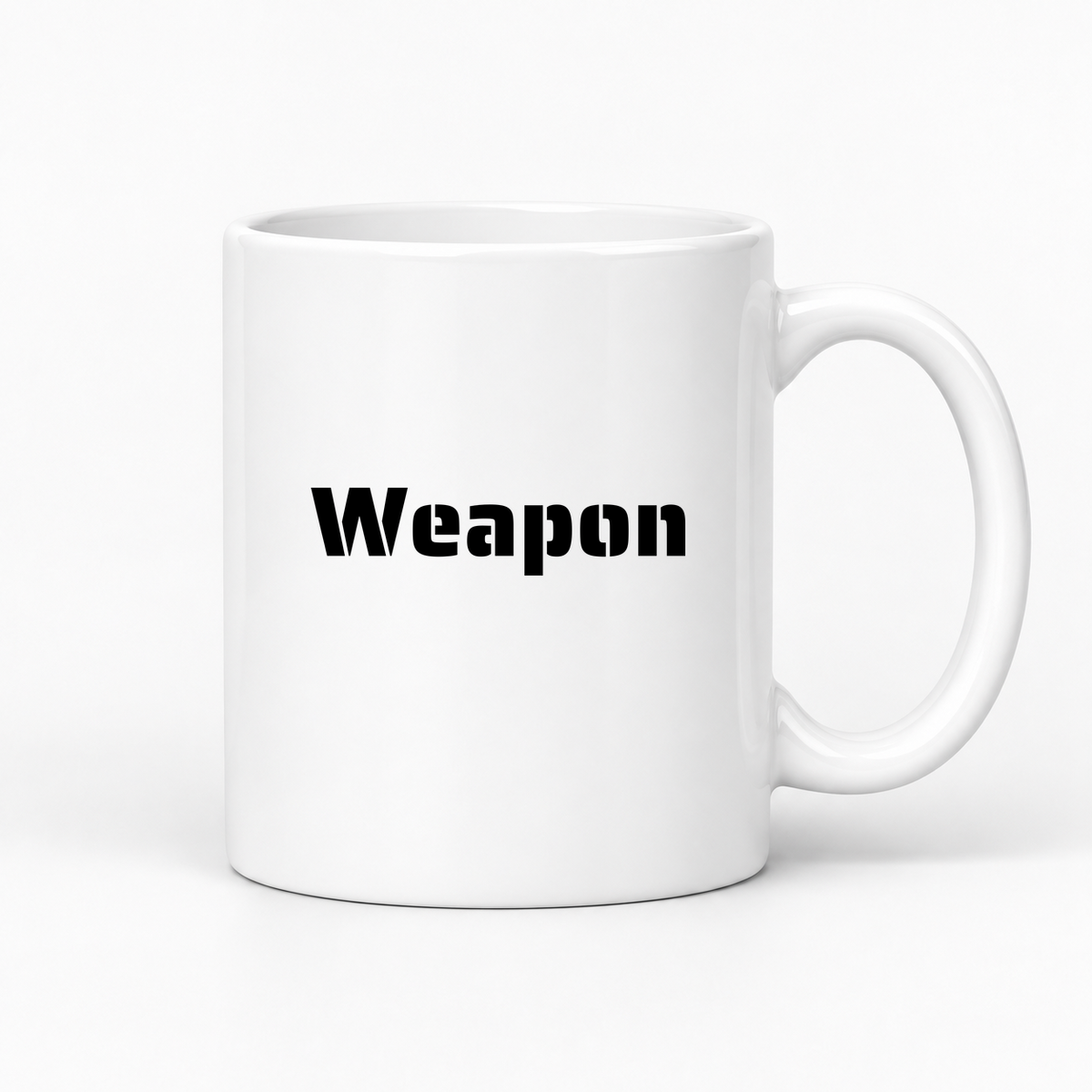 Weapon Mug in white