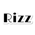 Rizz die-cut sticker