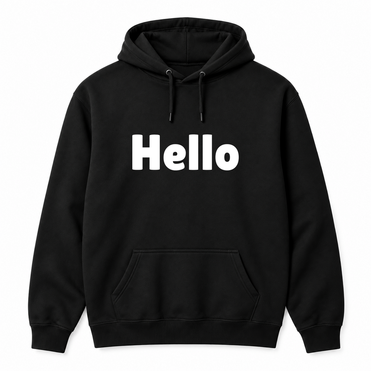 Hello Hoodie in black
