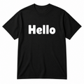 Hello T-Shirt in black