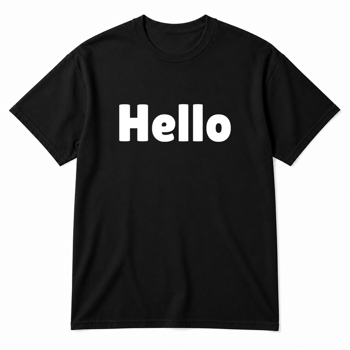 Hello T-Shirt in black